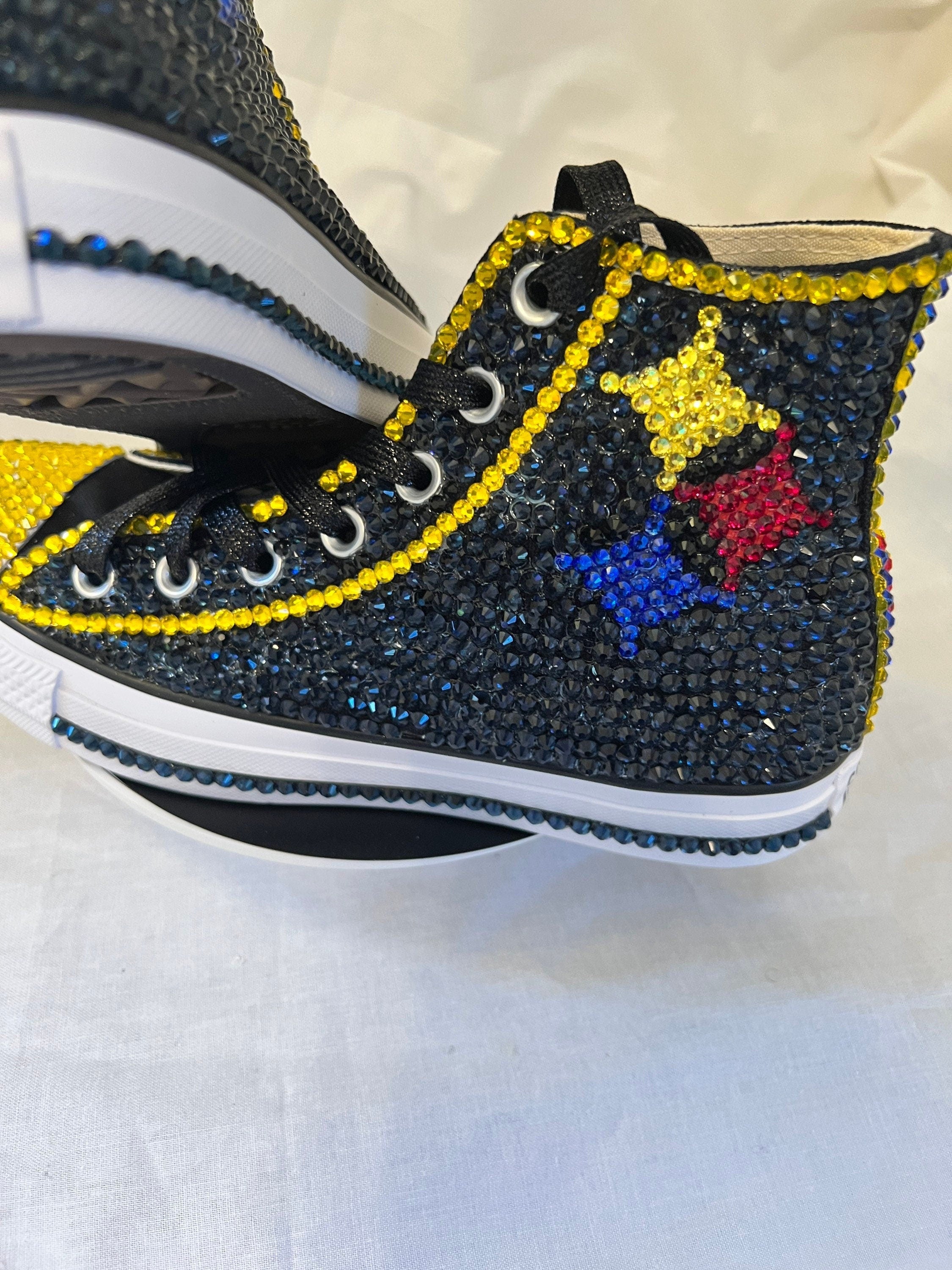 Professional or College Tennis Shoes, converse, wedding, quinceanera, –  Allblingedoutitn Bling Boutique