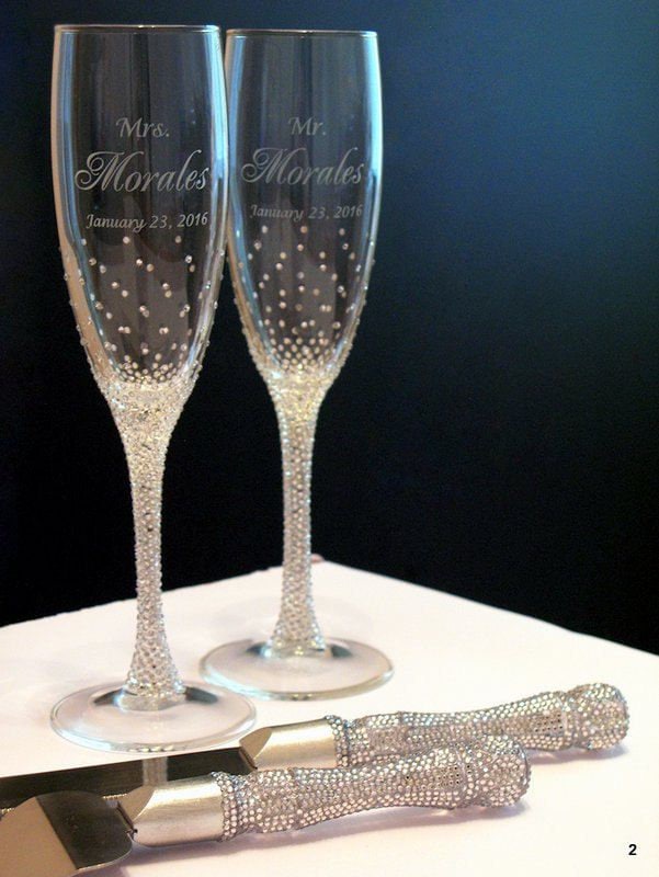 Rhinestone Wine Goblet, champagne flute, stemless wine glass, blinged Quinceanera, anniversary, wedding, Mother's Day, or bridesmaid gift