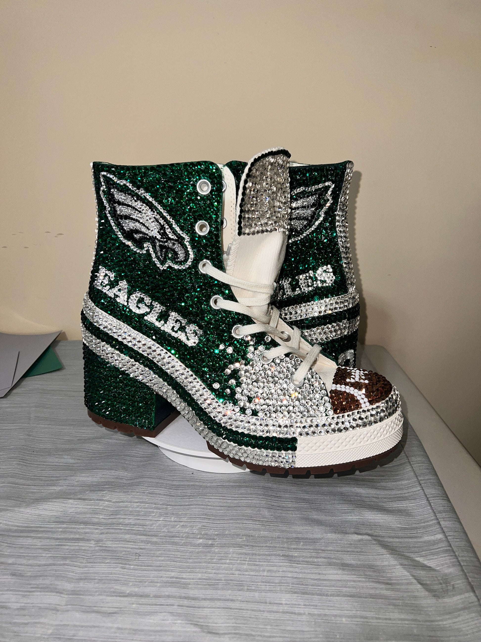Professional or College Tennis Shoes, converse, wedding, quinceanera, –  Allblingedoutitn Bling Boutique